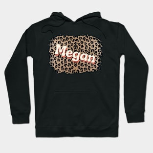 Megan Name on Leopard Hoodie